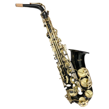 Sax Alto Silvertone Slsx020 Negro Llaves Y Pabellon Dorado